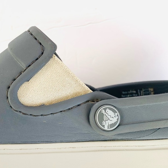 Croc Citilane Kids Clog Gray Unisex Girls Size 5 Boys Size 3 Good Condition - Picture 6 of 11